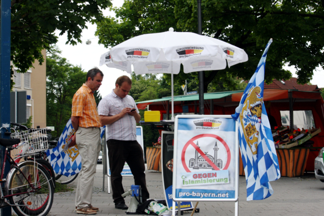 Uwe Görler (li.) und Stefan Werner (re.) auf dem Partnachplatz. Foto: Tim Karlson