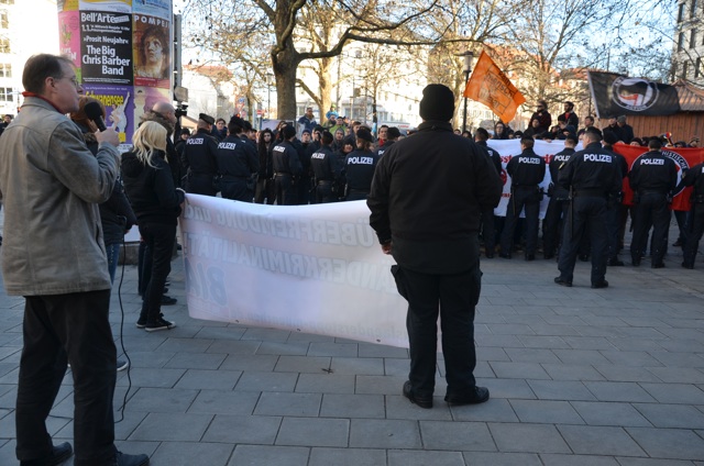 BIA-Kundgebung auf dem Rotkreuzplatz.  Foto: Hannah Hofmann