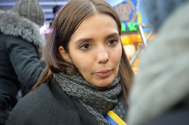 Auch Evgenia Timoschenko kommt zur 'Maidan'-Aktion in München.  Foto: a.i.d.a.