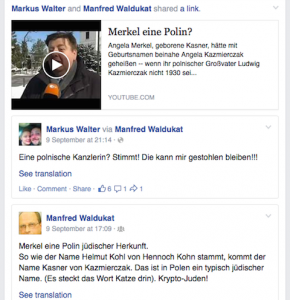 Antisemitisches Posting der bayerischen NPD auf ihrem facebook-Profil. Screenshot: a.i.d.a.